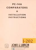 Jones & Lamson-Waterbury Farrel-Farrel-Jones & Lamson Waterburry, PC-14A & TC-10, Comparator, Installation Manual-PC14-A-TC-10-01